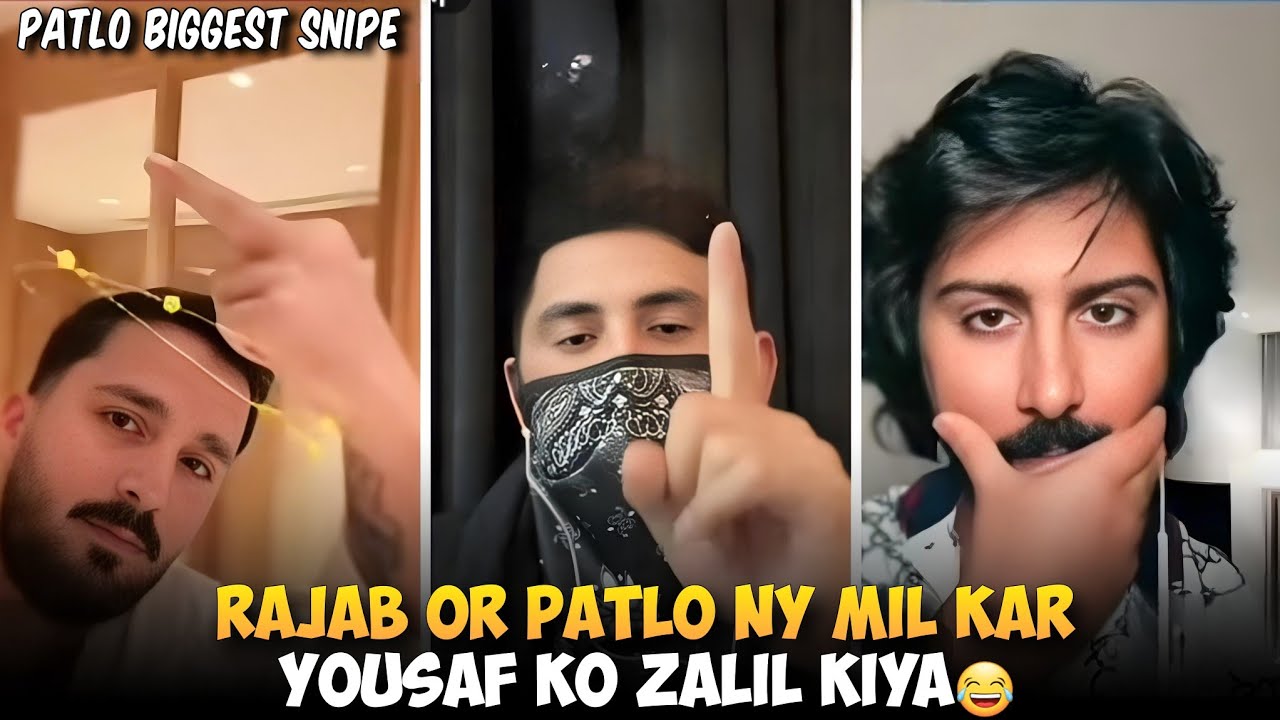 Rajab Or Patlo Ny Mil Kar Yousaf Ko Zalil Kiya | Rajab vs Yousaf Punishment Match | Patlo Snipe