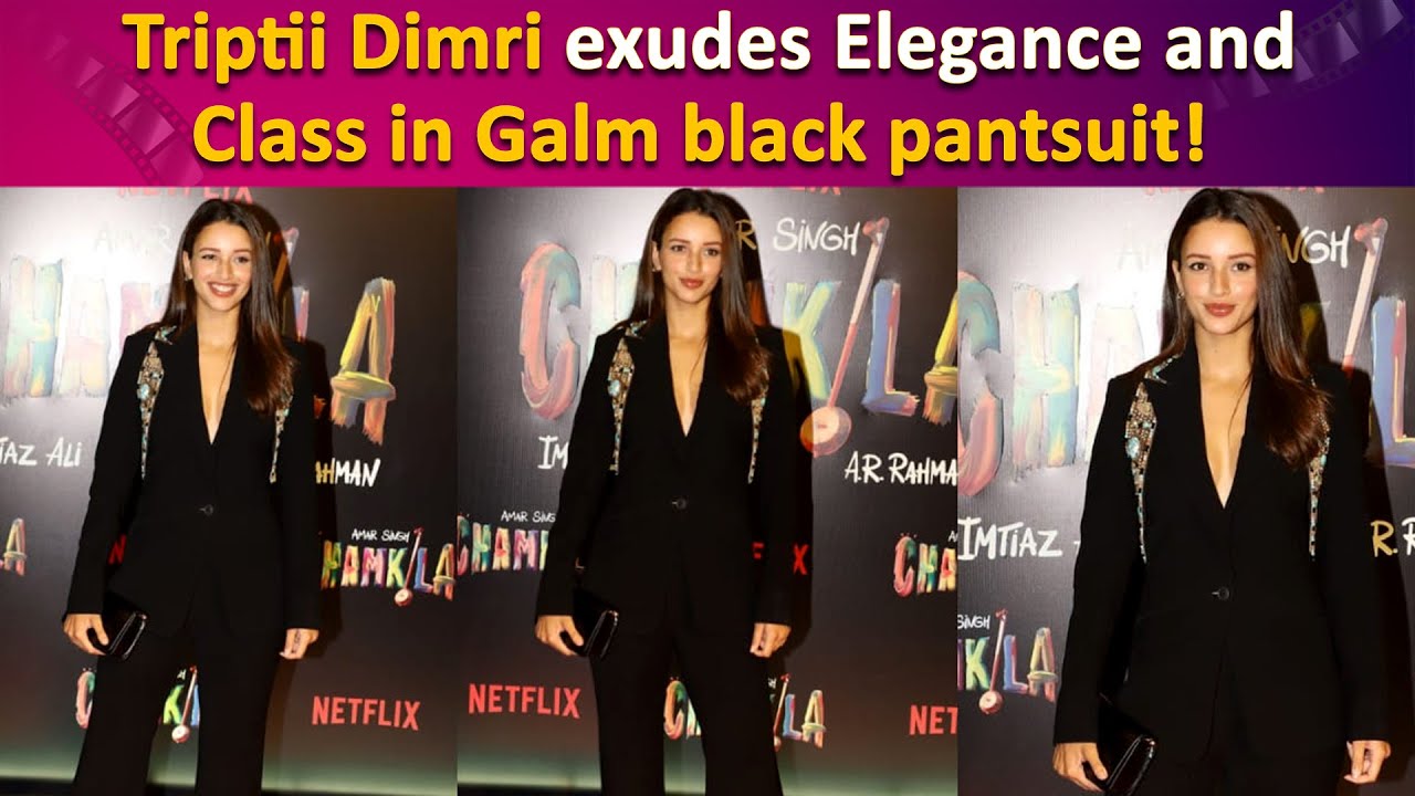 Triptii Dimri sizzles in black pantsuit at Chamkila premiere, gives major Boardroom Fashion goals