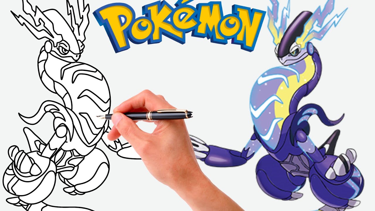 Cómo dibujar MIRAIDON POKEMON 
