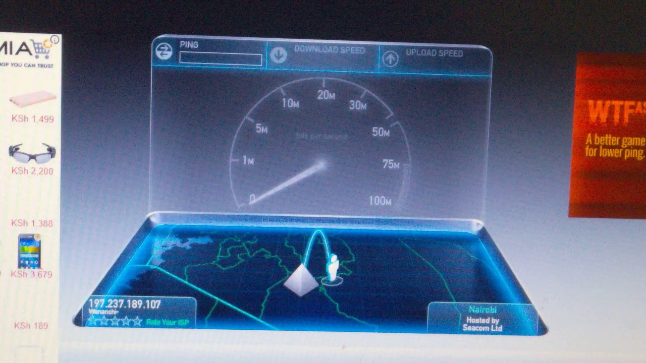 TESTING THE DOWNLINK | OOKLA SPEED TEST