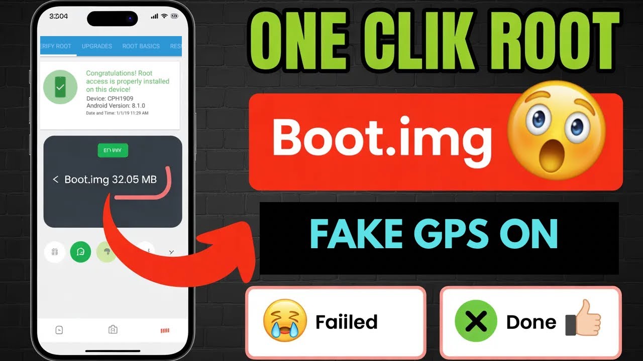 How To One Clik Root Boot.img 😲 Android 14 13 12 11  10 9 8 Version Root | Magisk Root Fake Gps On 🔥
