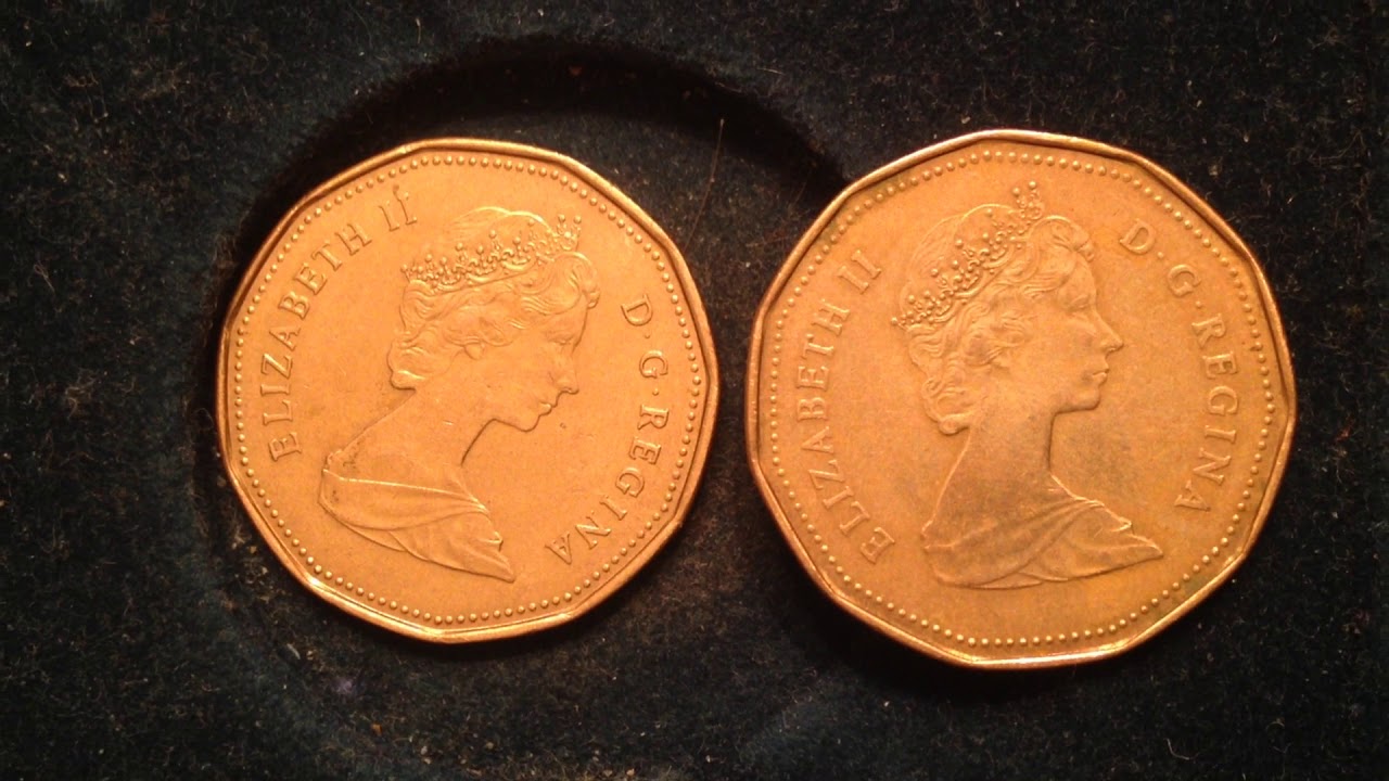 1987 & 1989 Canada One Dollar Coins
