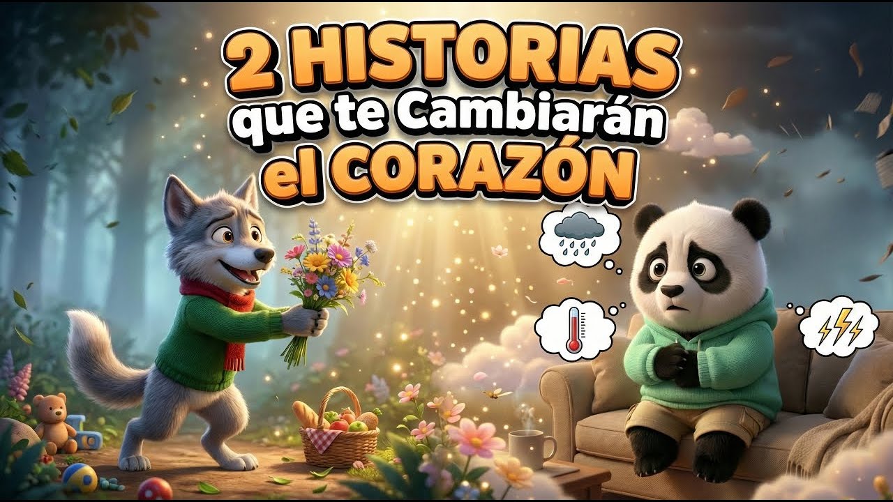 2 CORAZONES que Necesitan ser ENTENDIDOS ❤️ El Lobo Bueno y El Panda Preocupado