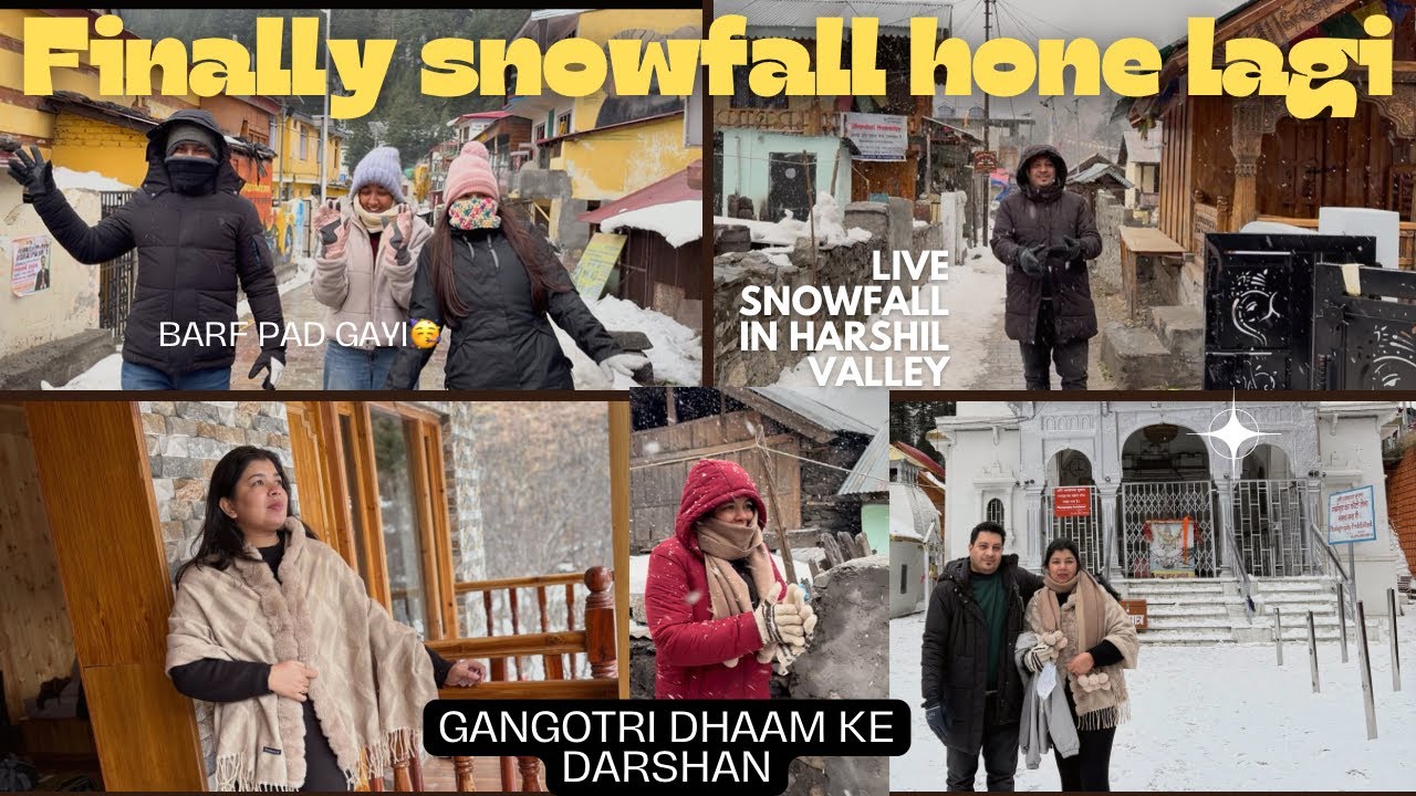 Live Snowfall In Harshil Valley 2026 || Gangotri Dham Pahuchna Mushkil tha || Winter Travel Vlog