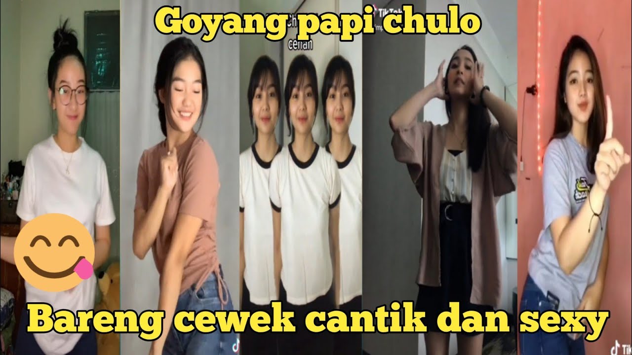 video viral cewek cantik Joget TikTok lagu viral papi chulo koplo version