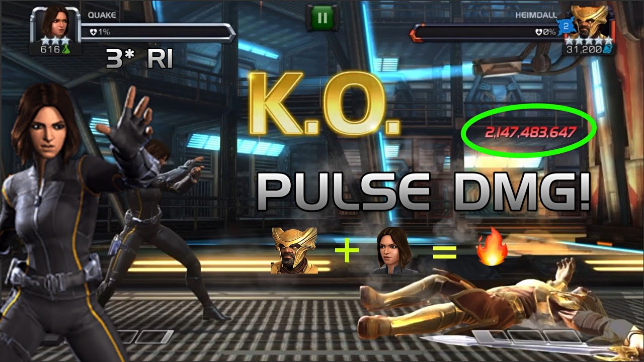 The Power of Quake Sig Ability (Better than Electro) Crazy Damage - Marvel Contest of champions