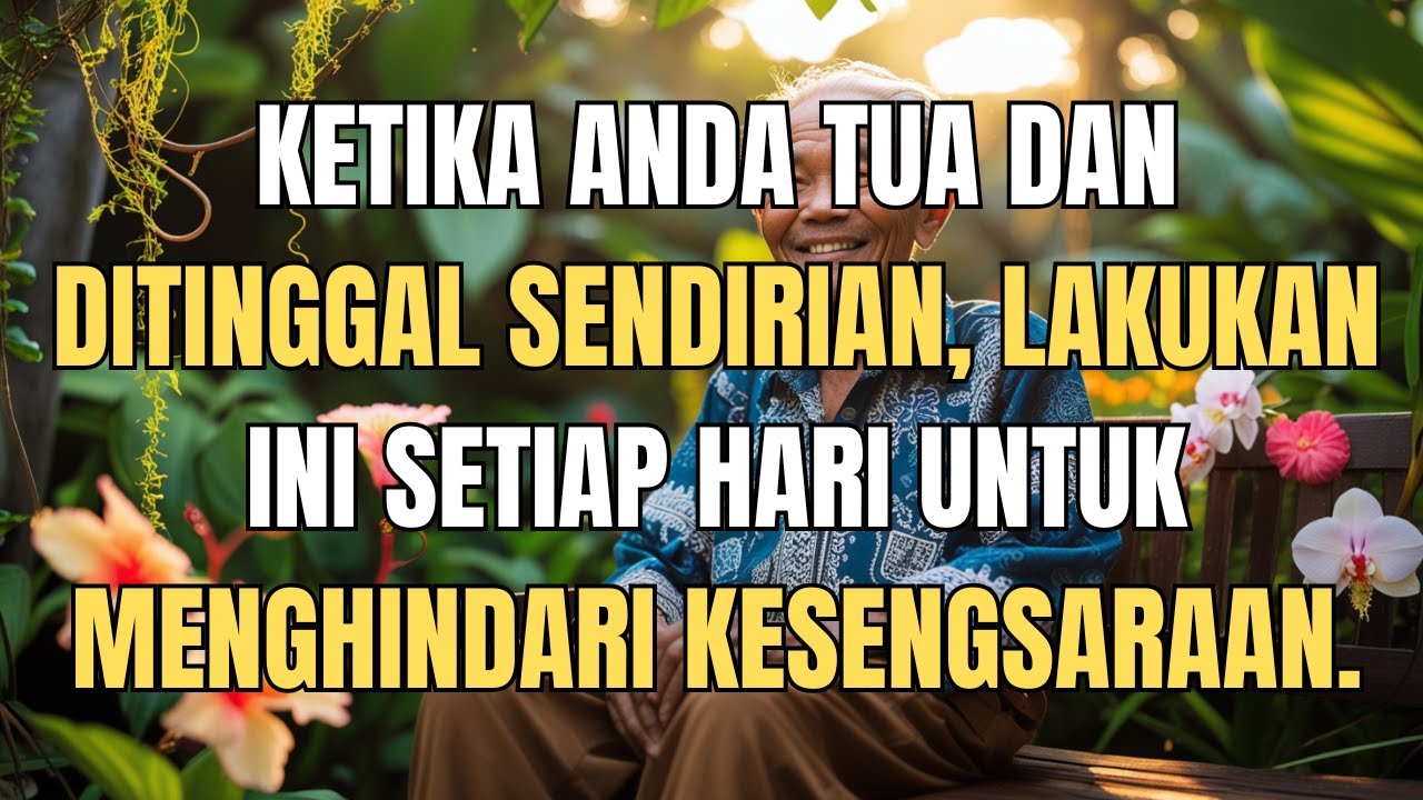 Saat Anda Tua dan Sendiri, Lakukan Ini Setiap Hari untuk Tetap Bahagia dan Menghindari Kesepian