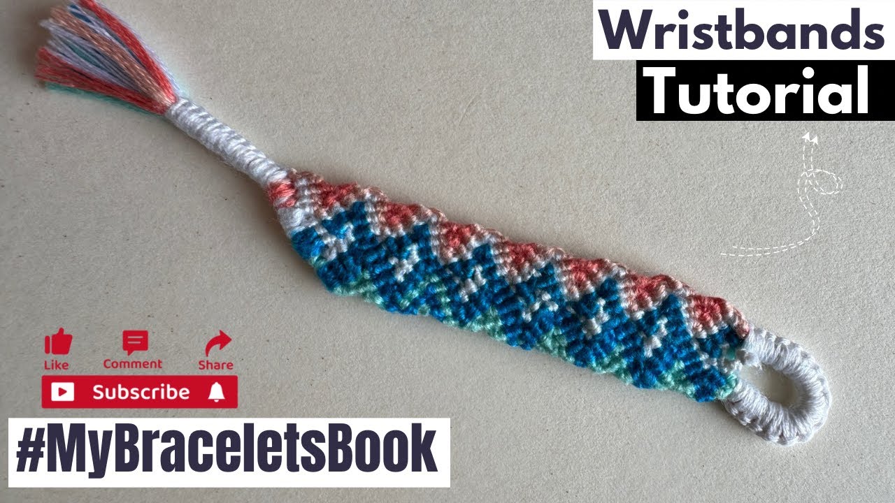 GreekWaveBracelet Pattern#90058, RiverWaves OCEAN CURLY extended spiral interlocking | #barceletbook