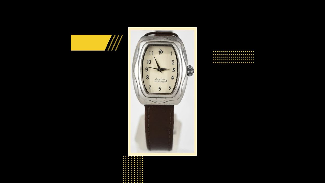 Vintage Silpada Sterling Watch w/ Leather Wrap Band, New Battery, Good Condition