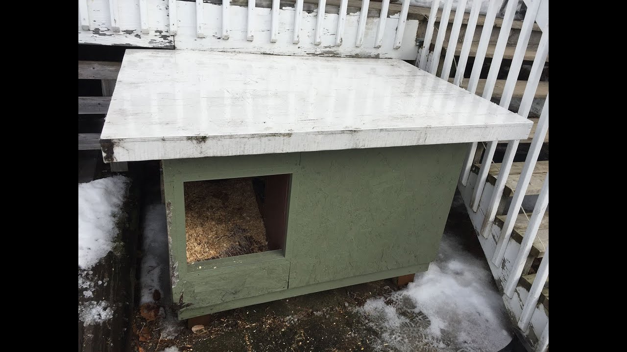 RCMP style Extreme weather Dog House in Quebec Canada for sub temps -20F