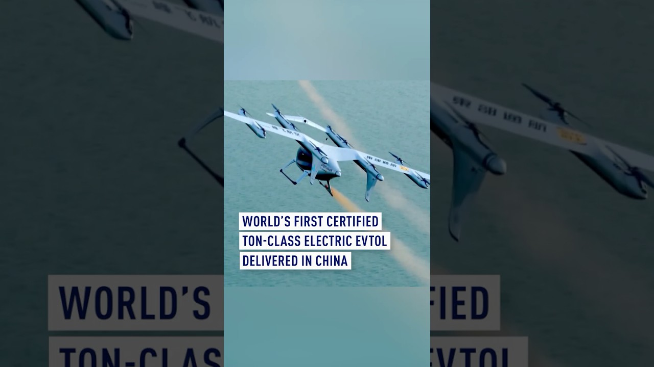 World&rsquo;s first certified ton-class electric eVTOL delivered in China