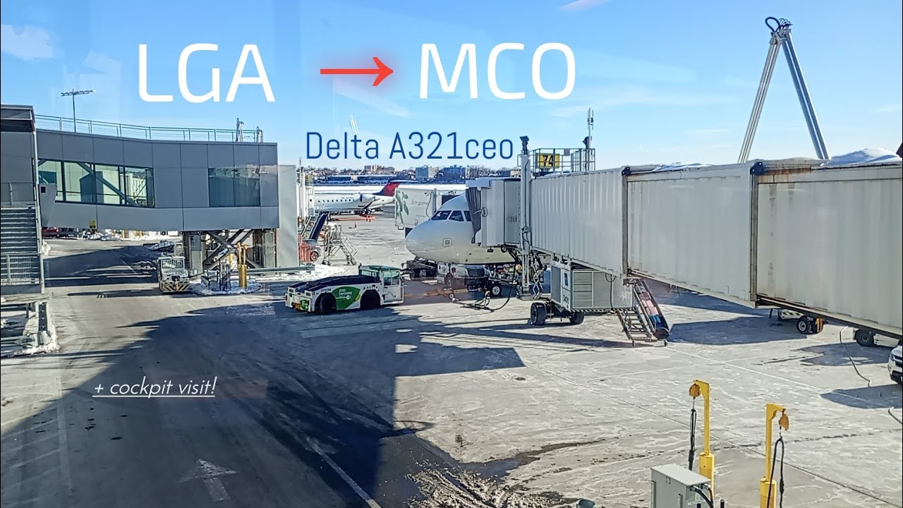 Flight on Delta's  *almost* new A321 + cockpit visit | KLGA - KMCO tripreport 