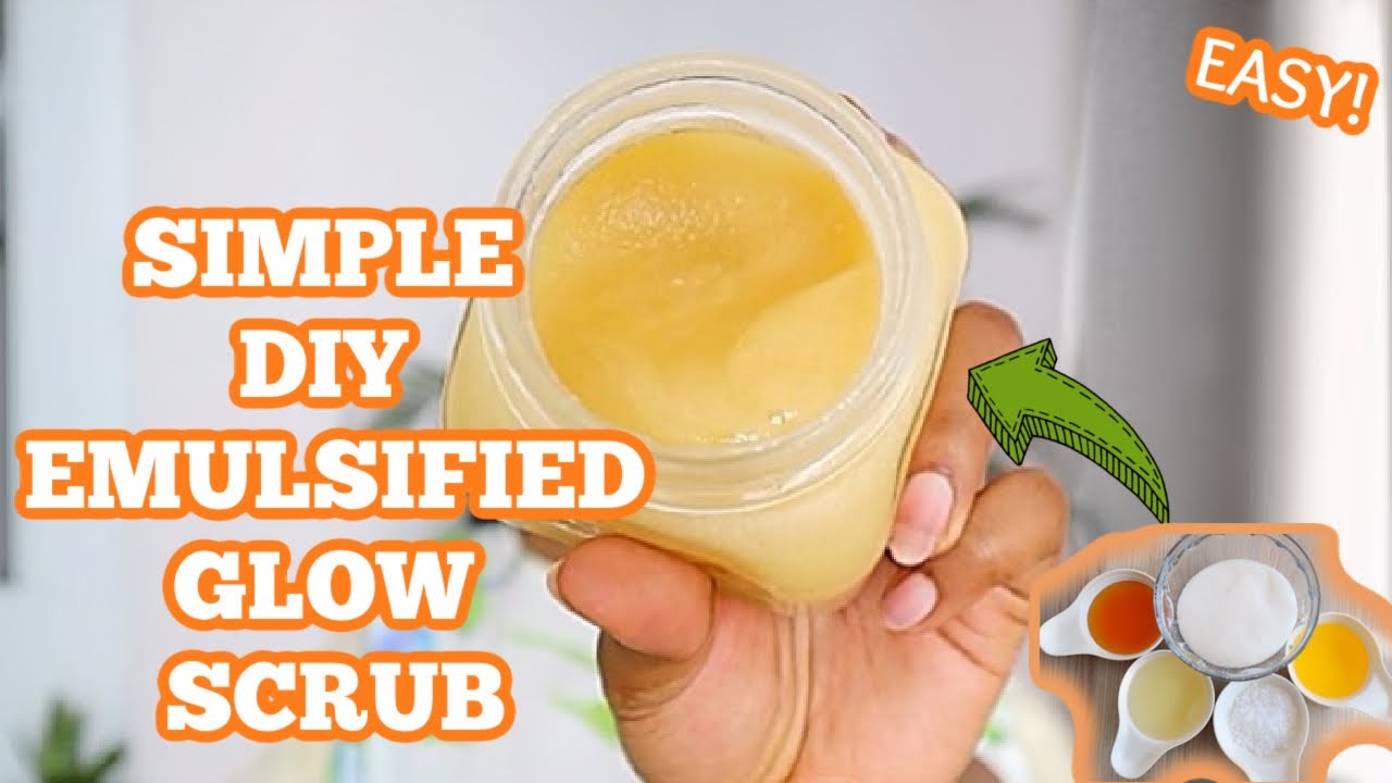 BEST FACE AND BODY GLOW SCRUB FOR ALL SKIN TYPES. (Your skin will glow like never before) Easy DIY
