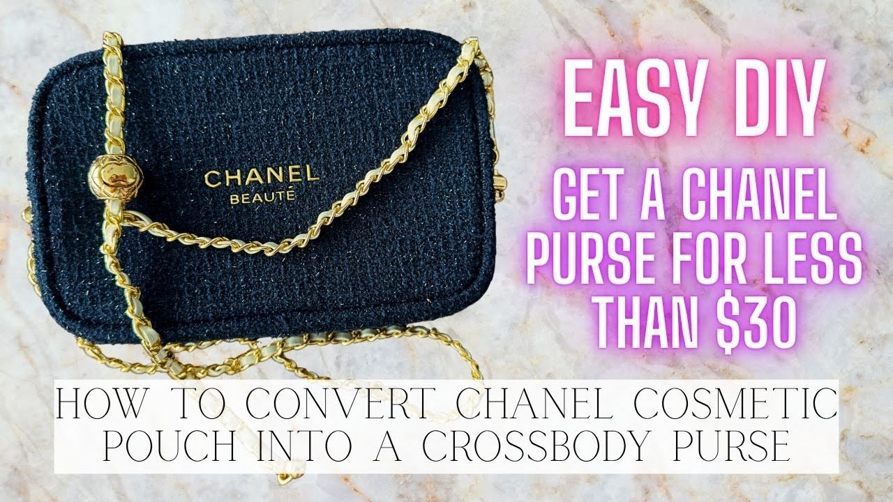 Как превратить косметичку Chanel в сумочку через плечо — ПРОСТЫЕ шаги своими руками!