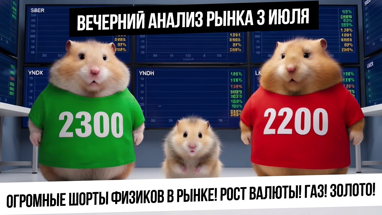 Вечерний анализ рынка 3 июля. Новое бюджетное правило Минфина и рост валюты?! Шорты нервных физиков!