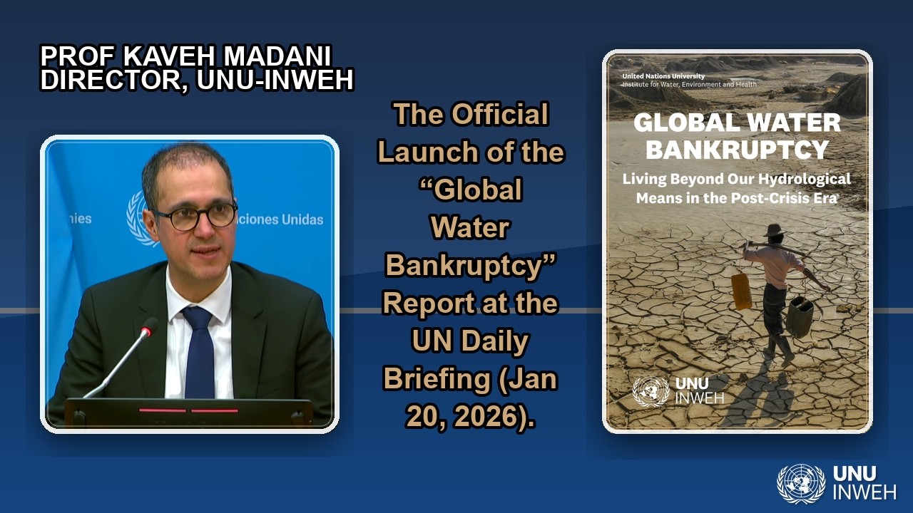 The Official Launch of the “Global Water Bankruptcy” Report at the UN Daily Briefing (Jan 20, 2026)