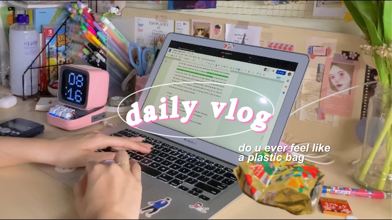 study vlog but i’m a college student in lockdown so everyday is basically the same 🏡