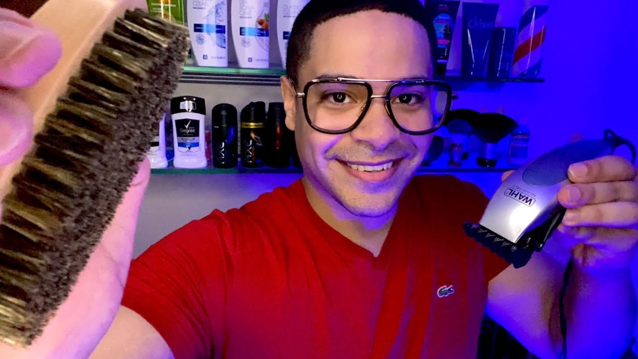 ASMR Español Barberia Peluqueria Corte De Pelo (Tijeras, Barbero Dominicano)