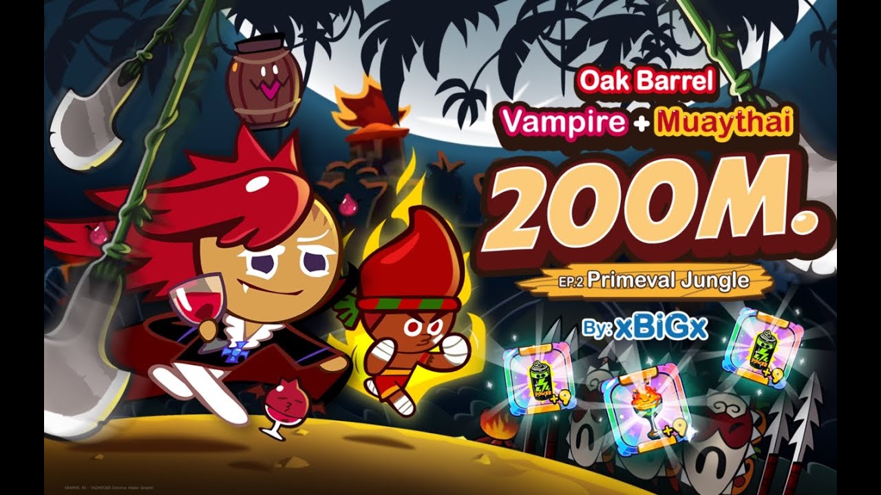 Cookie Run 200M [EP.2] Vampire + MuayThai : แวมไพร์ + มวยไทย [ป่าลึกลับ] | xBiGx