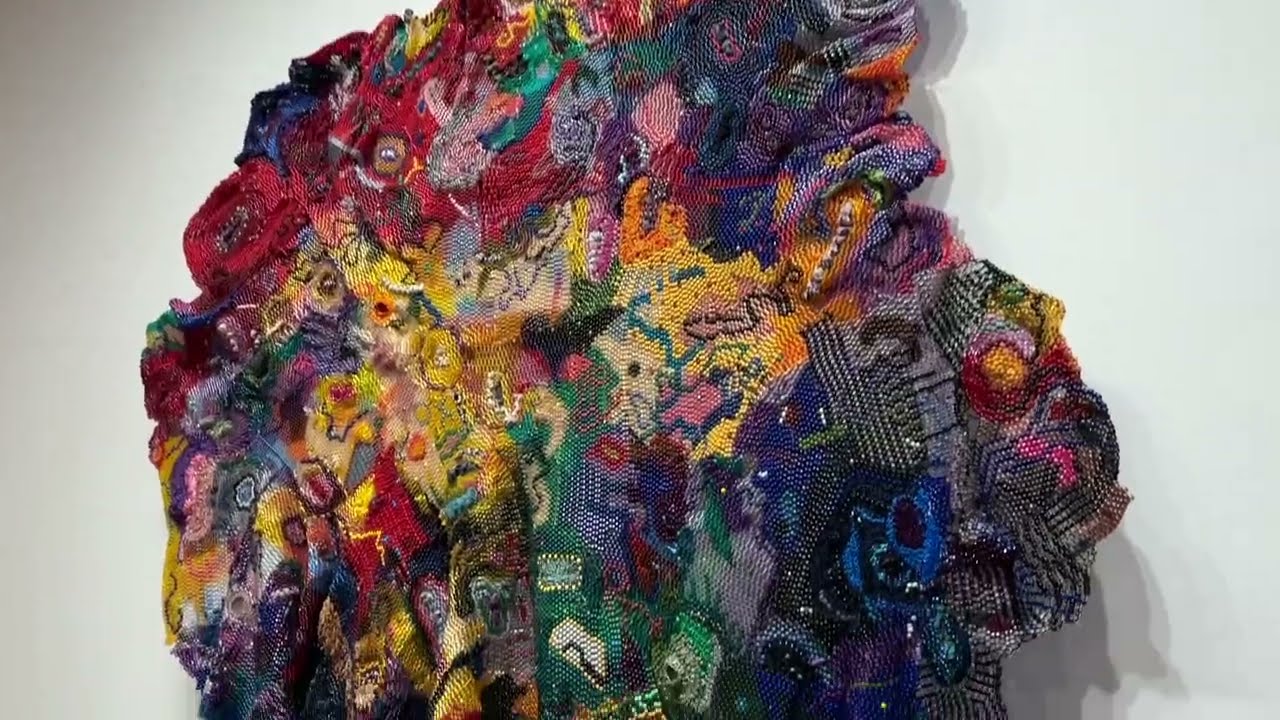 Современное искусство вышивки бисером, розглядаємо картини, пробую прясти