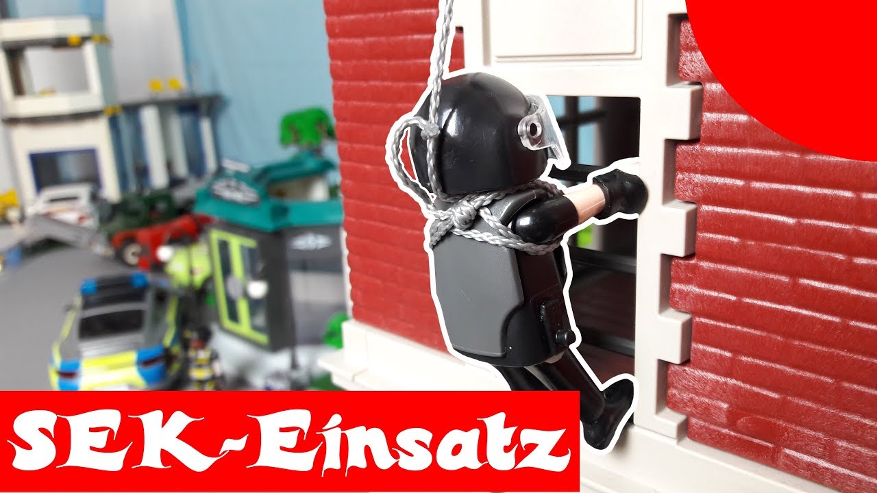 SEK Einsatz - Playmobil Polizei Feuerwehr Film deutsch - stop motion | Plegus