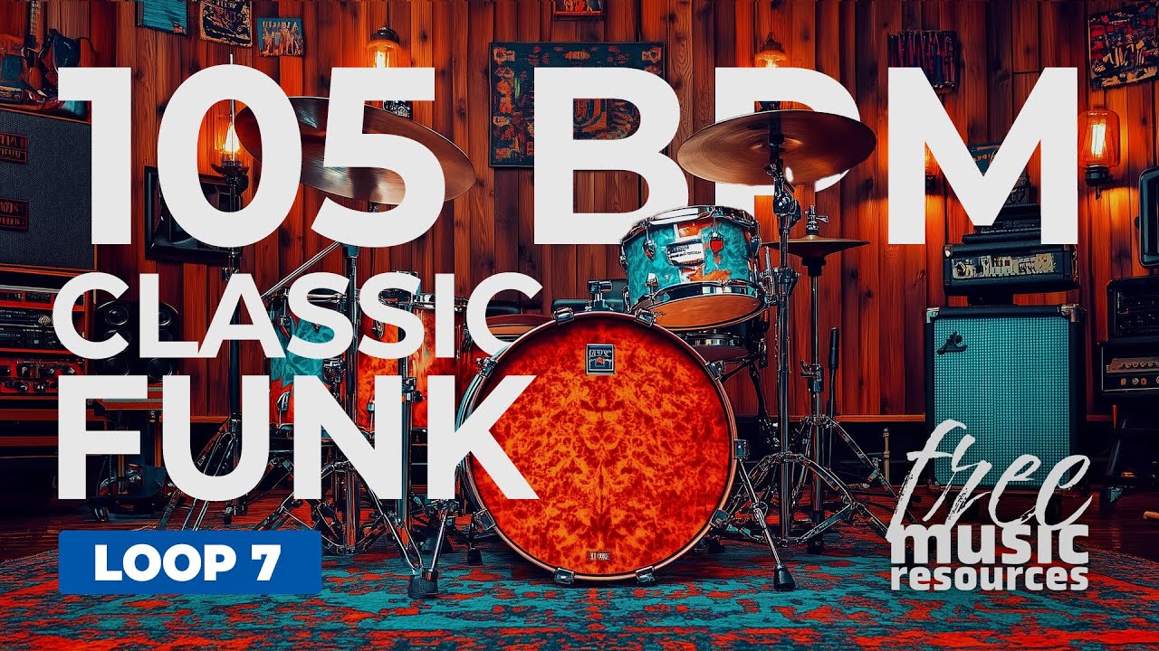 Classic Funk Drum Loop &ndash; 105 BPM | Songwriting & Production Groove &ndash; Loop 7