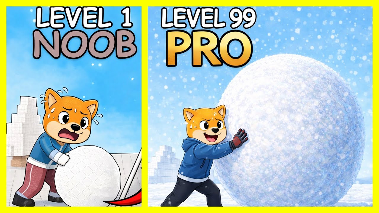 OBIT BUAT BOLA SALJU RAKSASA? | Roll a Snowball