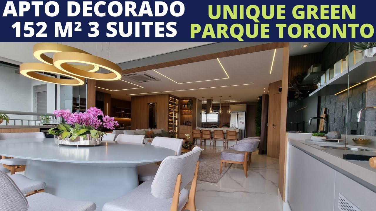 TOUR APTO DECORADO 152 m² UNIQUE GREEN