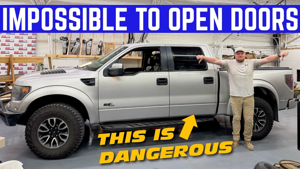 FATAL SAFETY FLAW: FORD RAPTOR DOOR LATCH FAILED AND THE DOOR CAN NEVER BE OPENED