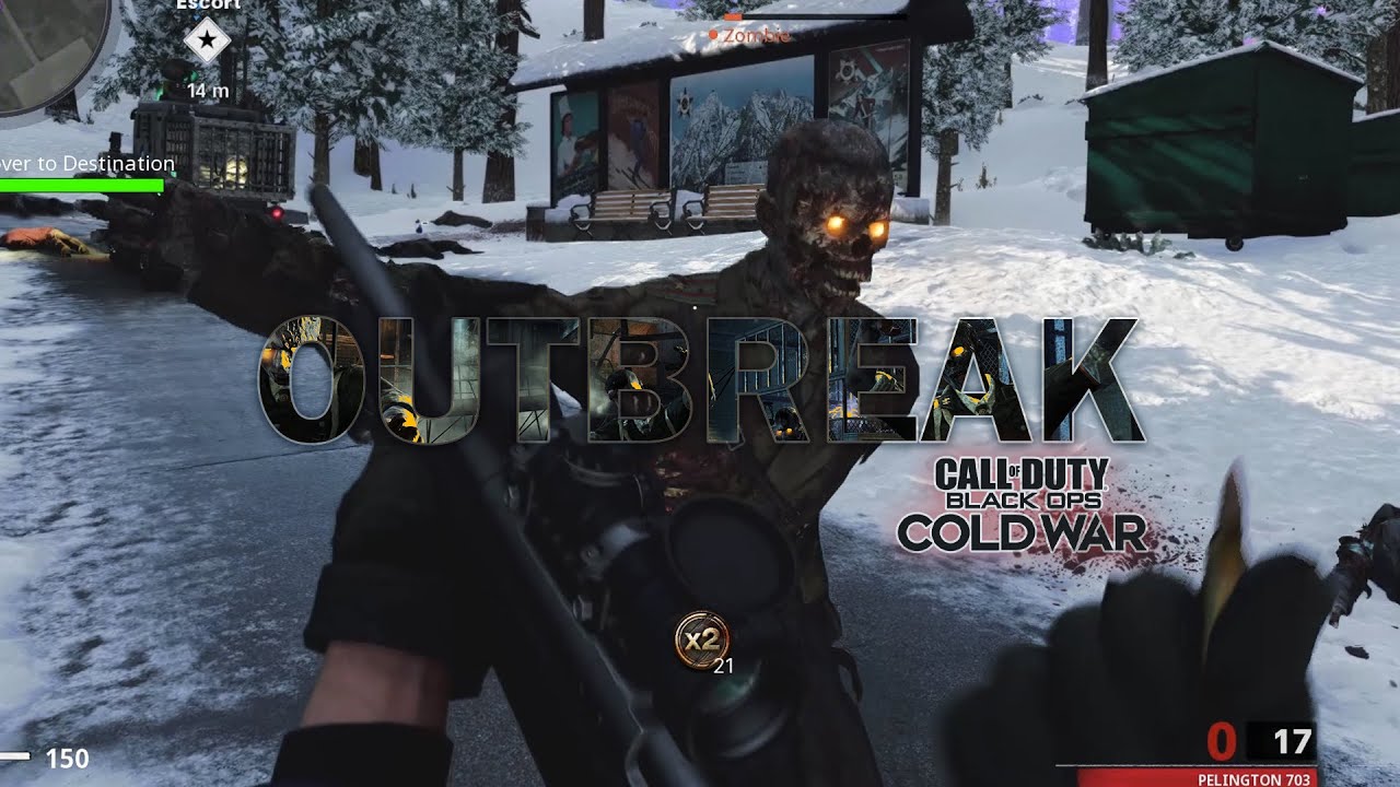 Primera partida de OutBreak Zombies Black Ops Cold War. Rifle.