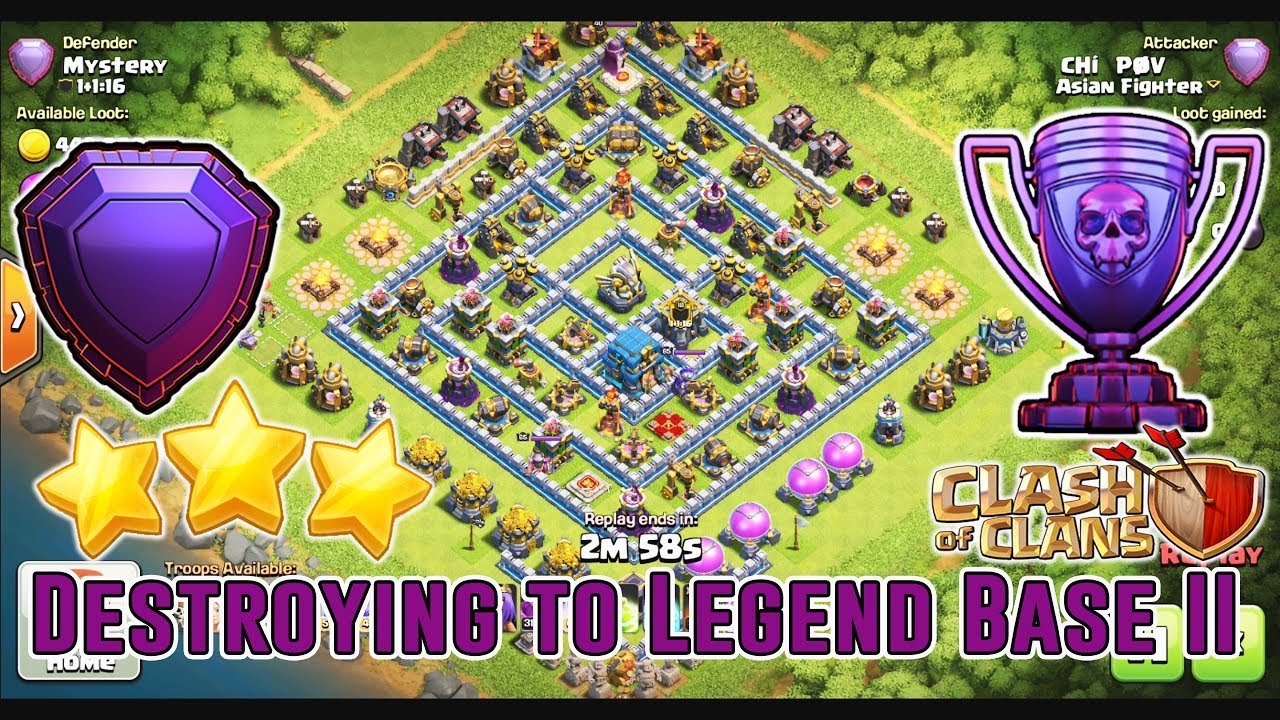 DESTROYING LEGEND BASE TO LEGEND LEAGUE - ANY GROUNDS ATTACK STRATEGY TH12 (  Clash of Clans )
