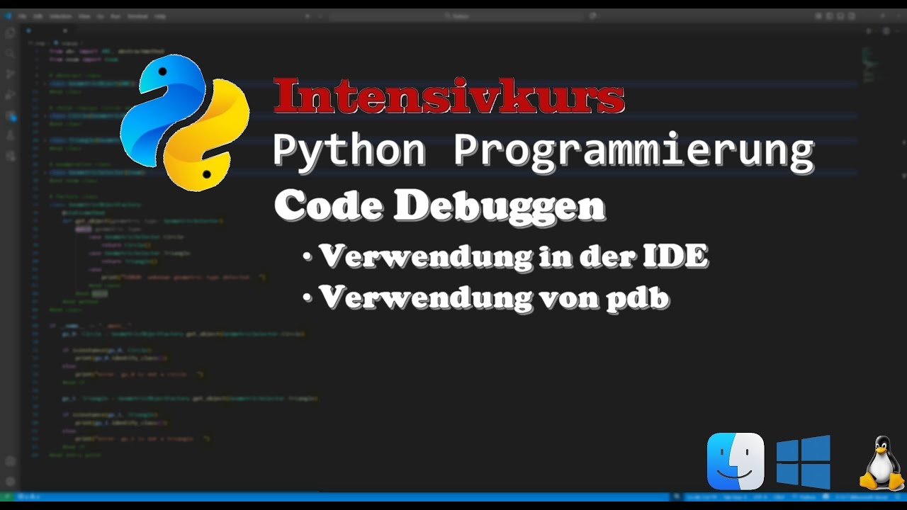 Intensivkurs Python Programmierung 🐍 - Debuggen von Code | ITWorks4U