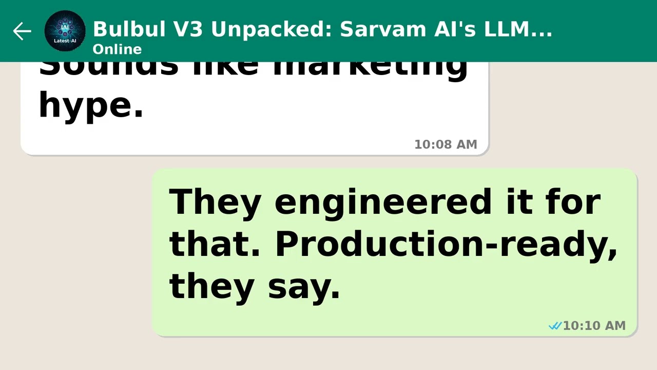 Bulbul V3 Unpacked: Sarvam AI's LLM-Powered TTS Redefines Indian Language Voice &ndash; A Technical & Stra