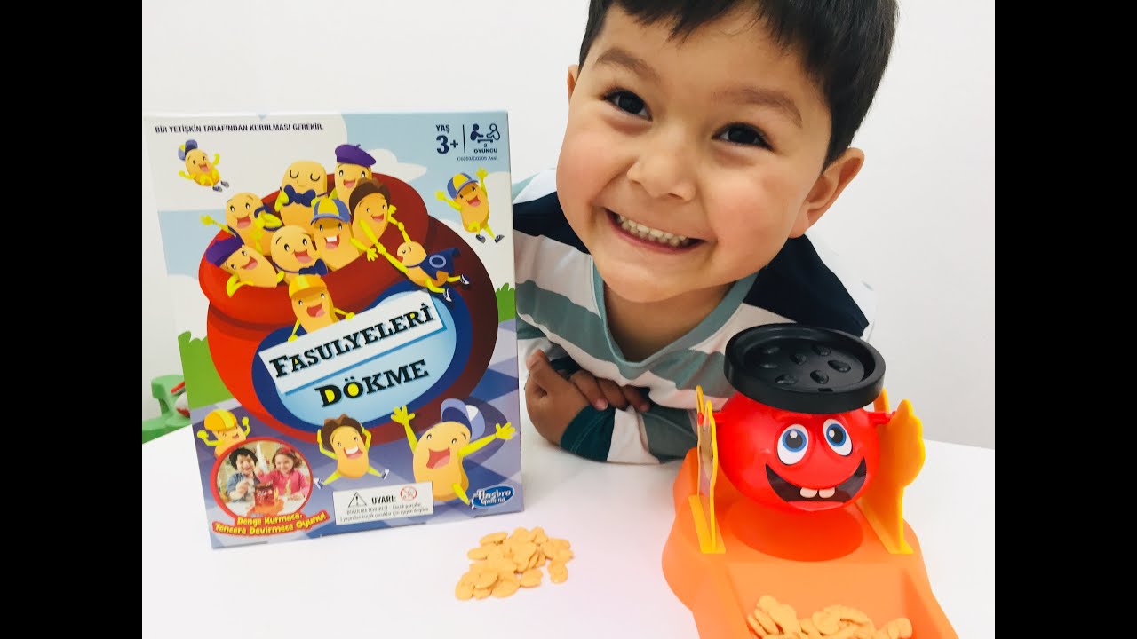 Denge kurmaca fasulyeleri dökme tencere devirmece oyunu eğitici ve eğlenceli çocuk oyunu
