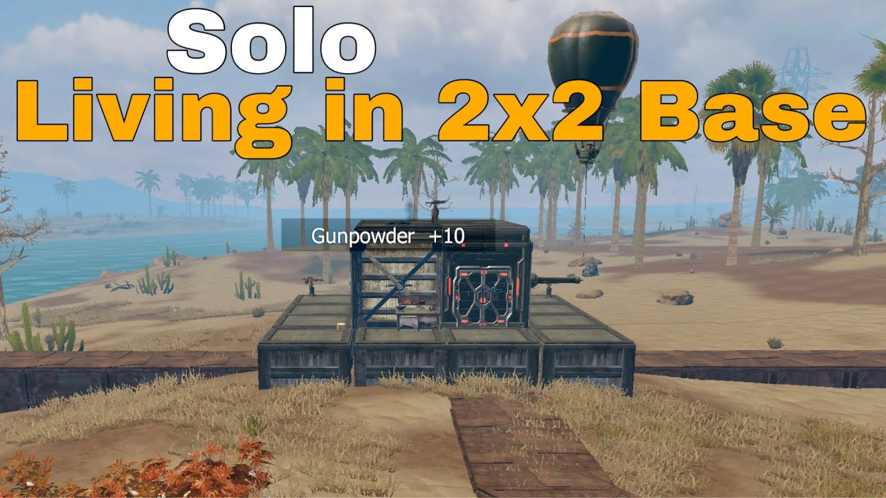 I Will Live In 2x2 Base In This Standard Server | Solo Gameplay Part 1  | Last Island Of Survival