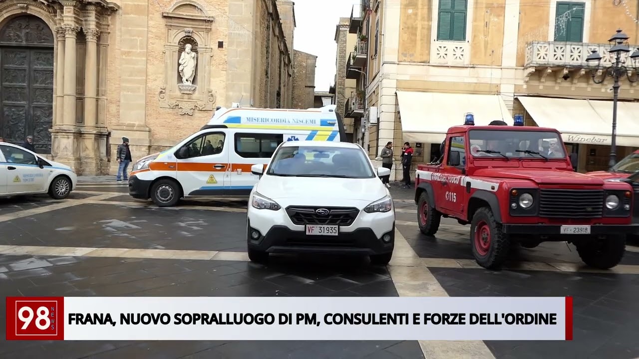 FRANA, NUOVO SOPRALLUOGO DI PM, CONSULENTI E FORZE DELL'ORDINE