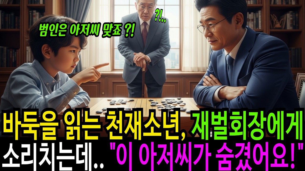 바둑을 읽는 천재아이, 재벌회장에게 소리치는데..