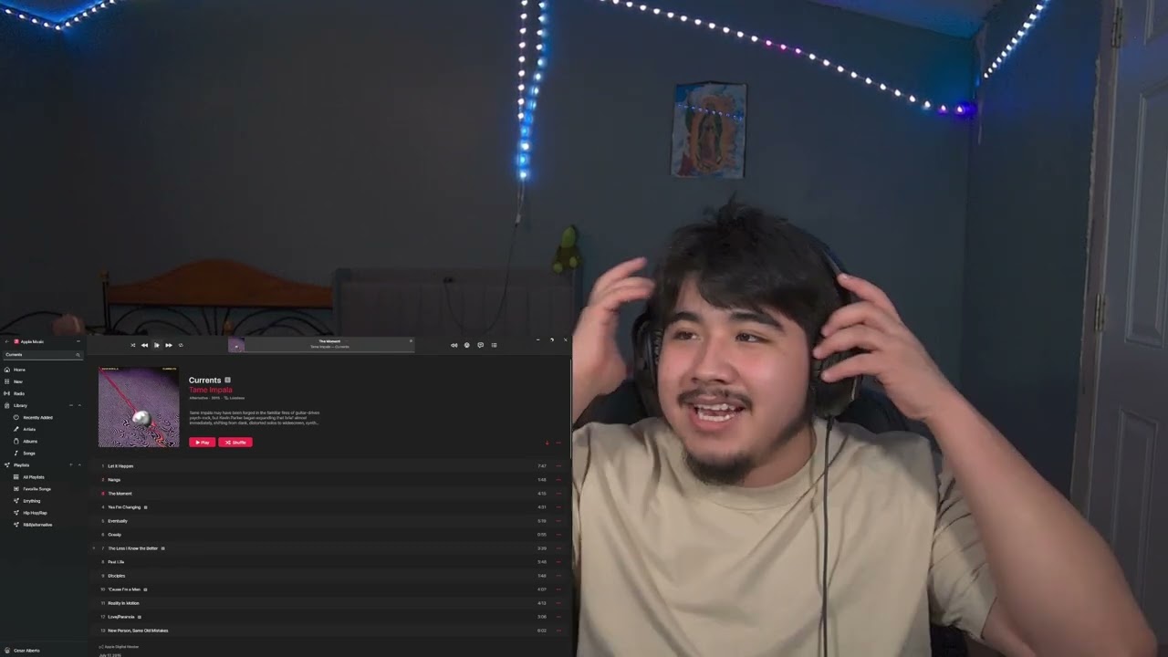 Ordai Listens to Currents by Tame Impala for the first time!!!!!