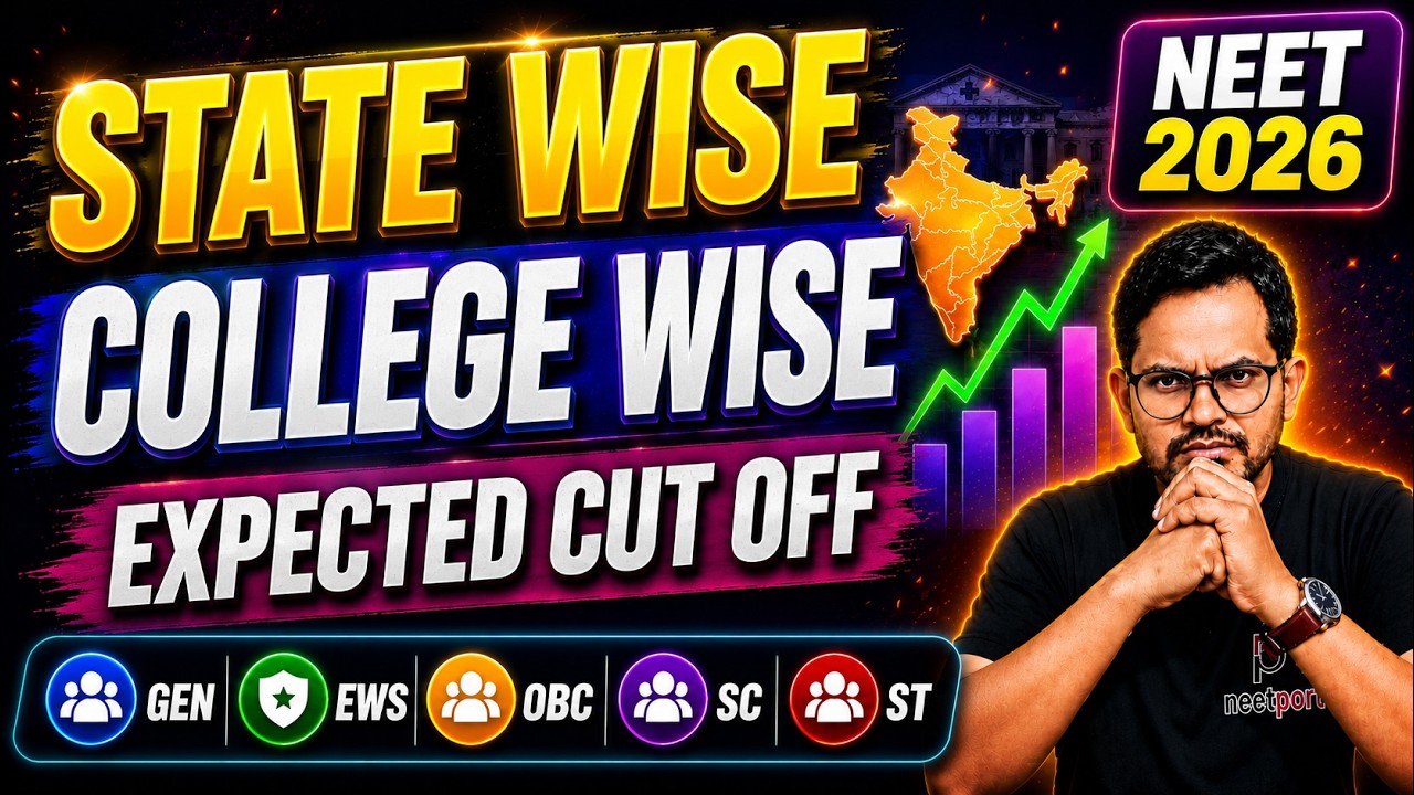 NEET 2026 Expected Cut Off For MBBS  I Expected Cut Off for AIQ And SQ | GEN/OBC/EWS/SC/ST Analysis