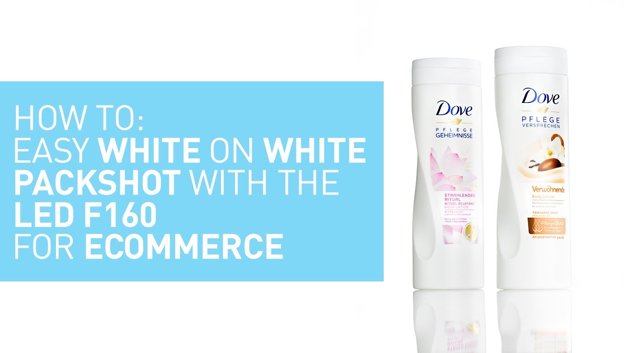 How to: Easy White on White Packshot with the LED F160 for Ecommerce