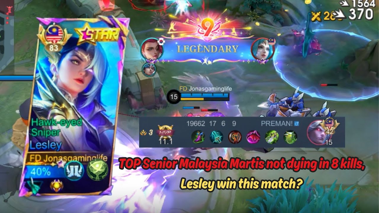 TOP 1 GLOBAL BUFFED LESLEY VS HYPER TOP MARTIS DUELED IN LEGENDARY (MUST WATCH!!!)