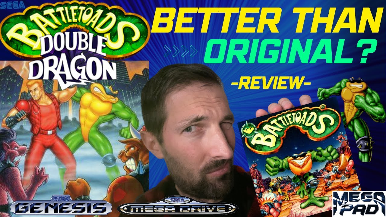 BATTLETOADS DOUBLE DRAGON -Review- VS Battletoads Sega Genesis Mega Drive #retrogaming