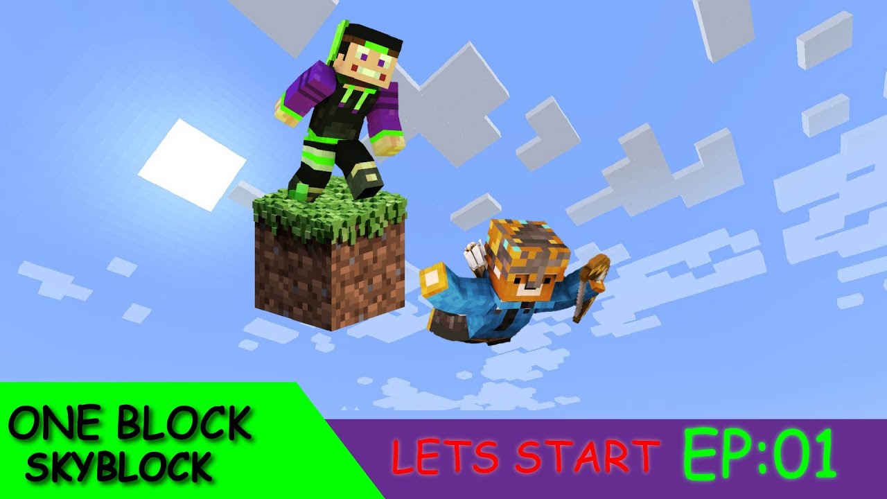(മലയാളം) MINECRAFT ONE BLOCK SKY BLOCK MULTIPLAYER  EP:01