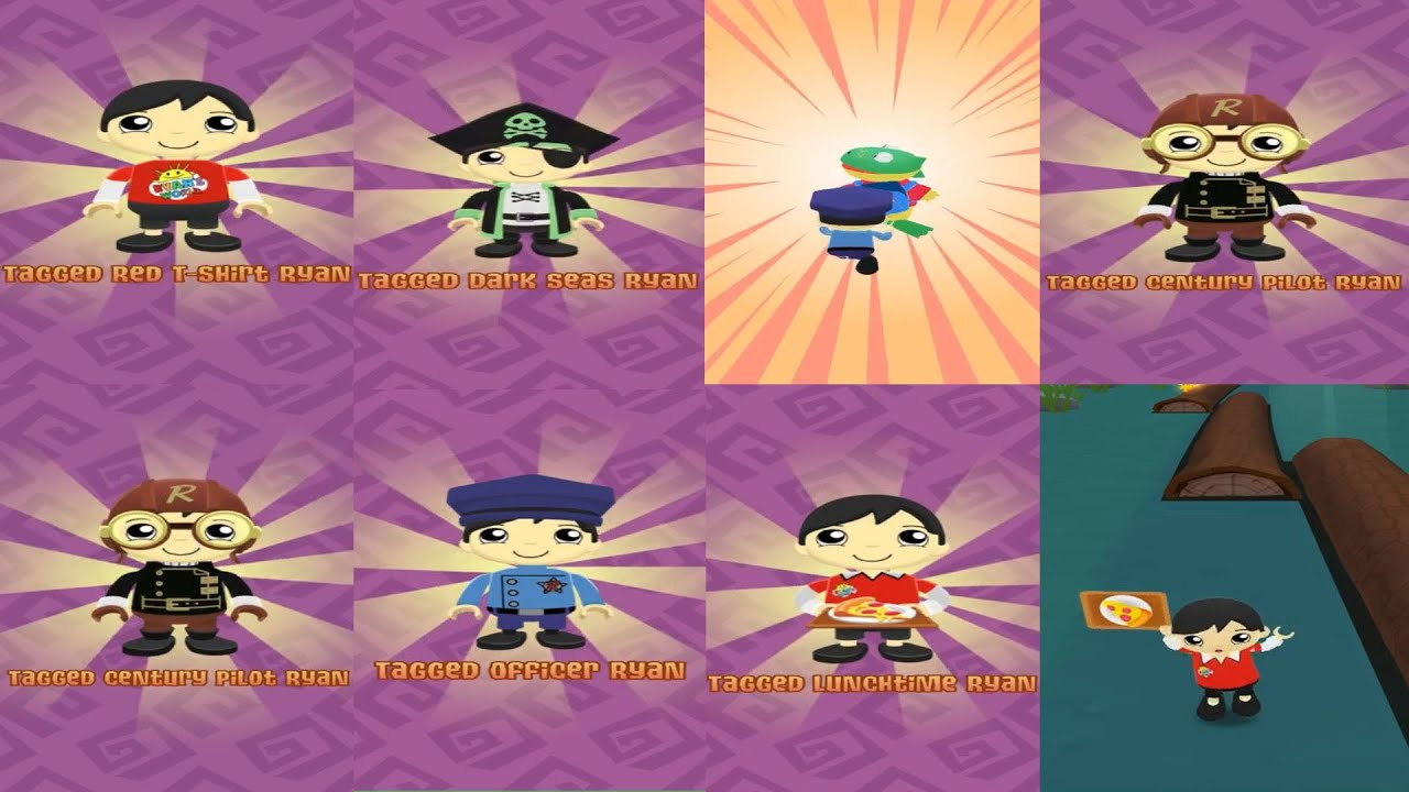 Tag With Ryan Eight Characters Tiger Ninja Elf Reindeer Ryan