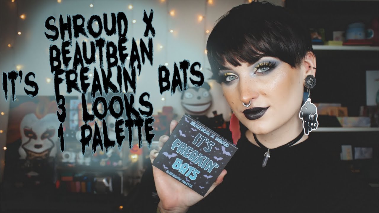 Shroud X Beautbean Collab | It's Freakin' Bats | 3 Looks 1 Palette