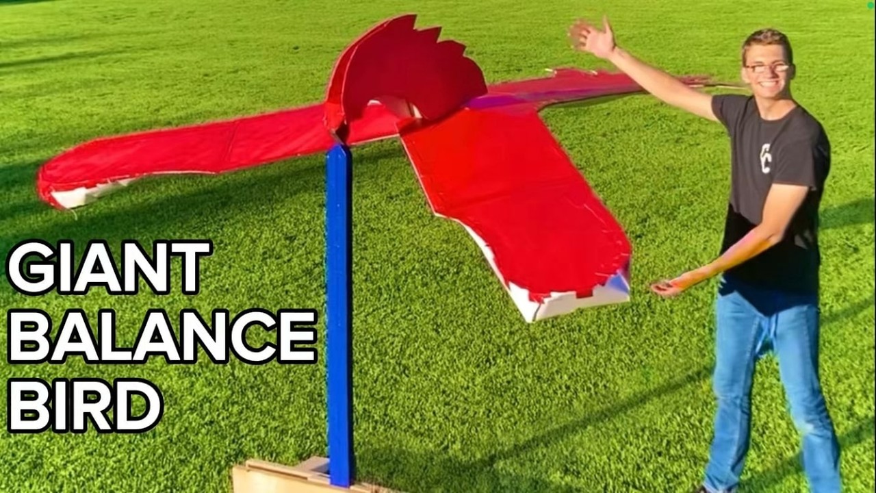 I Built a Giant Balancing Bird