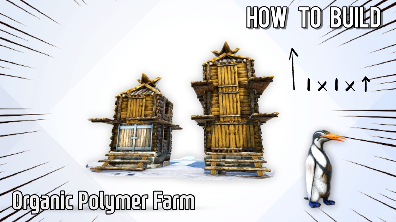 How to build Organic Polymer Farm (for single player) . Ark Survival Evolved. (see description)