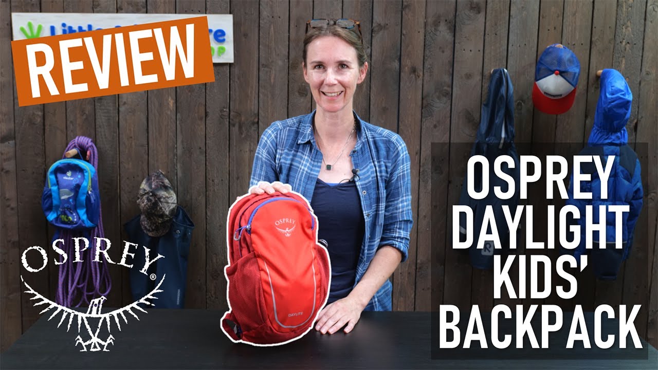 Review of the Osprey Daylight kids' backpack. The perfect pack for 4 years+.