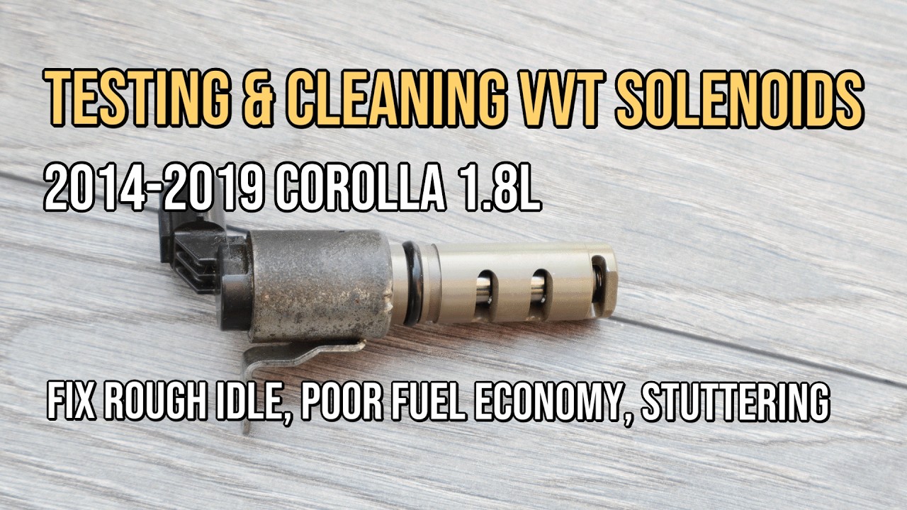 Проверка и очистка соленоидов VVT, Toyota Corolla 1.8L 2014-2019 гг.