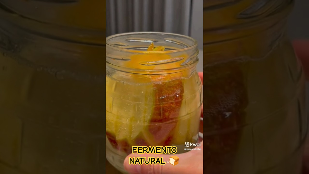 FERMENTO COM MA&Ccedil;&Atilde; 🍎  #culinariacaseira #receitas #deliciasdacozinha #fermentonatural